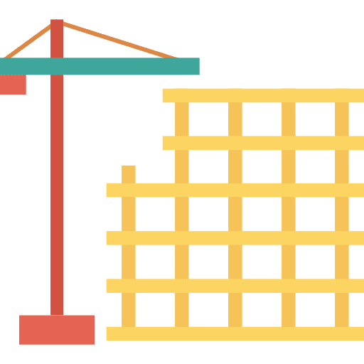 Construction hook obra buildings icon
