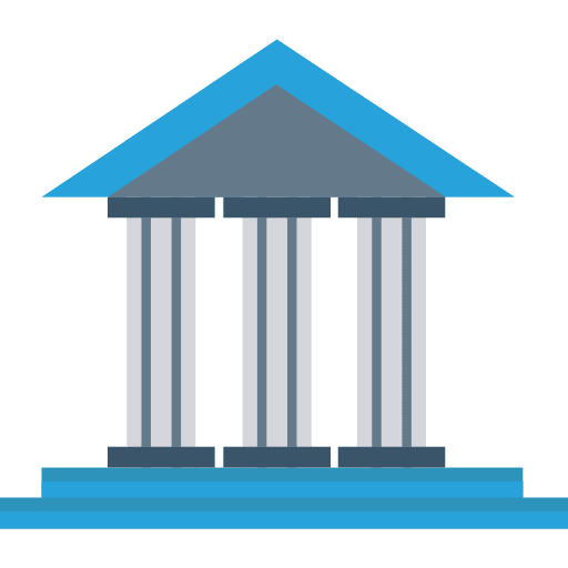 Bank banking bank money icon