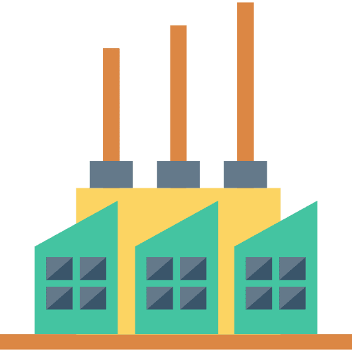 Factory buildings factory industrial icon