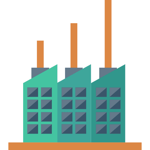 Factory contamination factory industrial icon