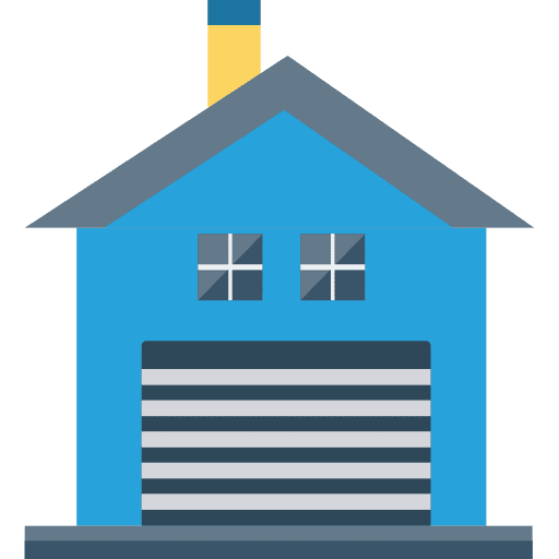 Garage car business vehicle icon