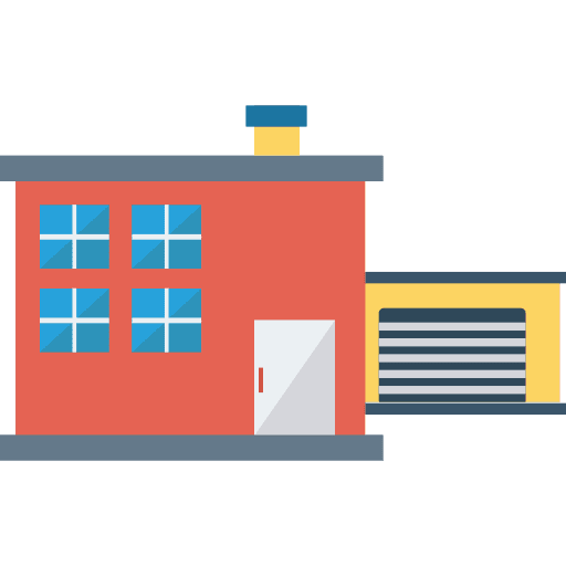 Home real estate garage buildings icon