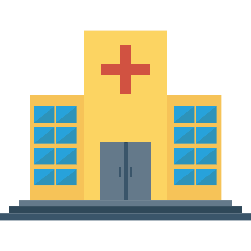 Hospital buildings architectonic healthcare and medical icon