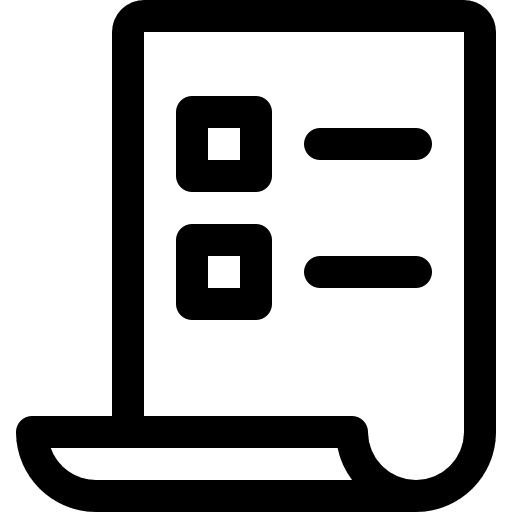 Receipt printed print buying icon