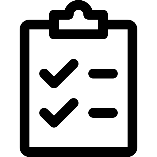 Shopping list syllabus listing checklist icon