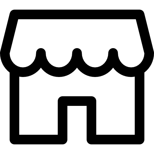 Store commerce and shopping business and finance online shop icon