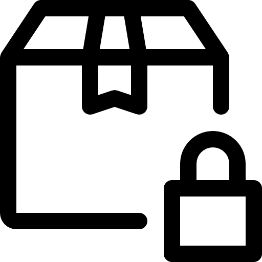 Delivery box shipping and delivery package box icon