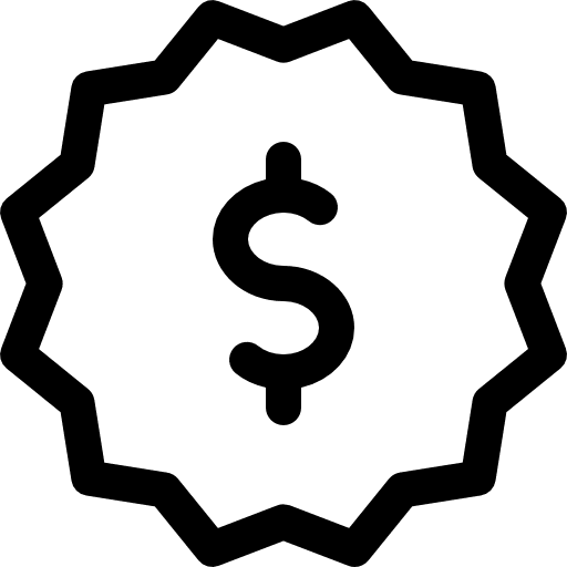 Dollar star design shapes icon