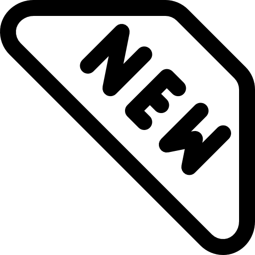 New signs new sticker icon