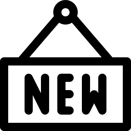 New sticker shapes commerce and shopping icon