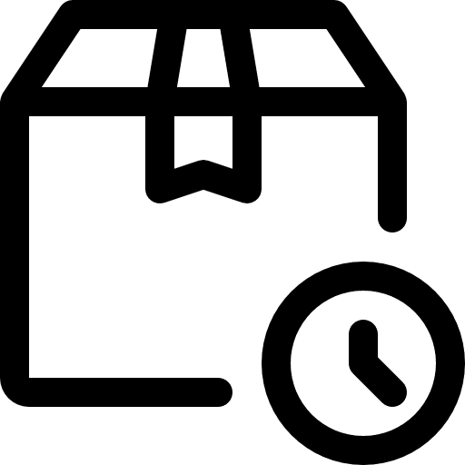 Box packaging delivery time icon