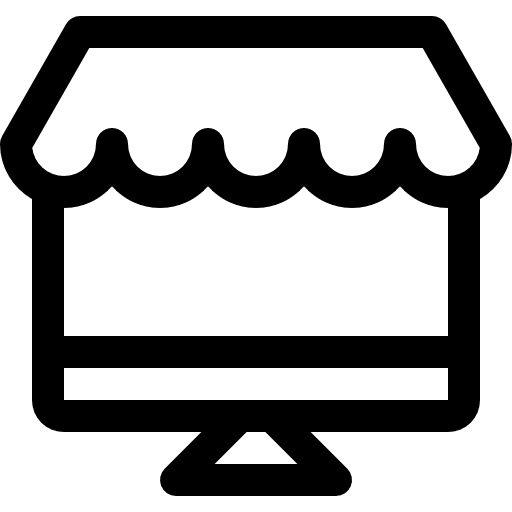 Online shopping shopper online shopping commerce icon