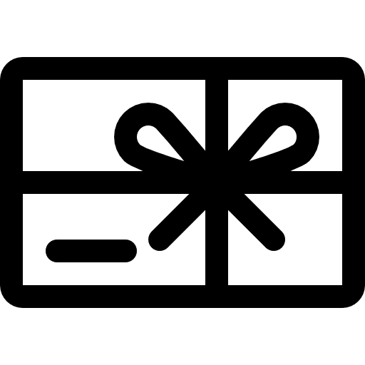 Gift card payment method gift card commerce and shopping icon