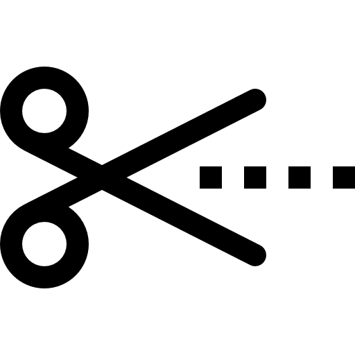 Price cut commerce cut scissors icon