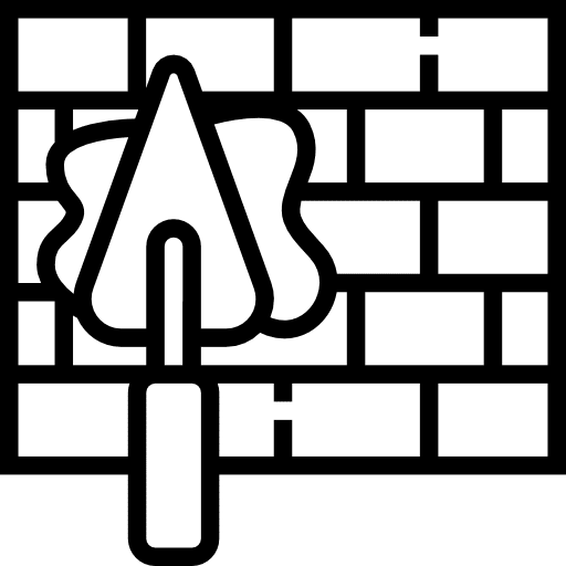 Brickwall security mansory firewall icon