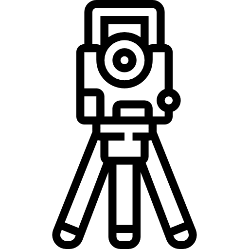 Tripod construction and tools tool architecture and city icon