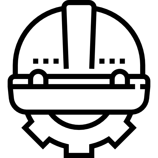Helmet helmet construction and tools construction icon