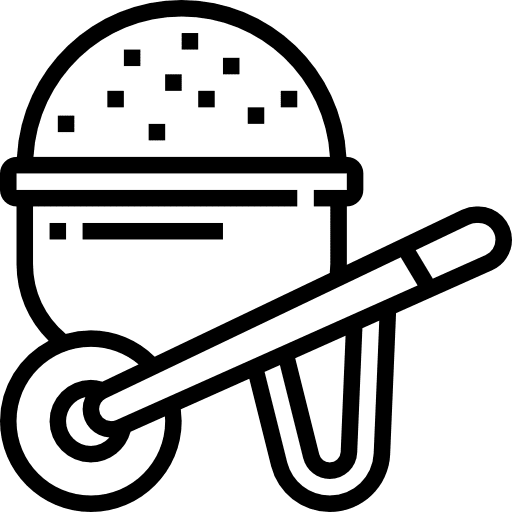 Wheelbarrow construction and tools tools and utensils farming and gardening icon