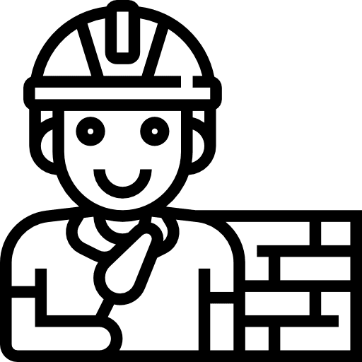 Worker people construction construction and tools icon