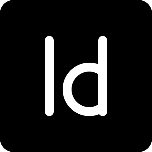 Indesign document files and folders archive icon