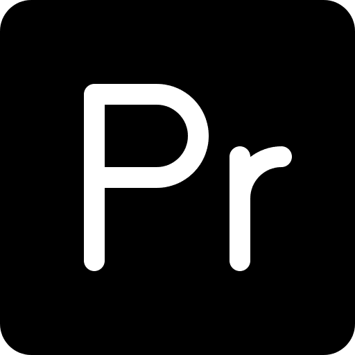 Premiere adobe video brands and logotypes icon