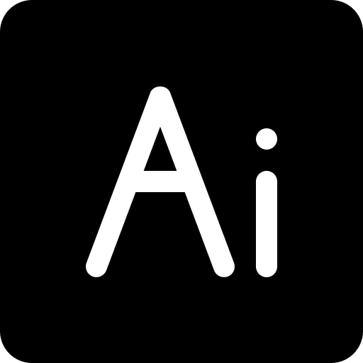 Illustrator button brands and logotypes program icon