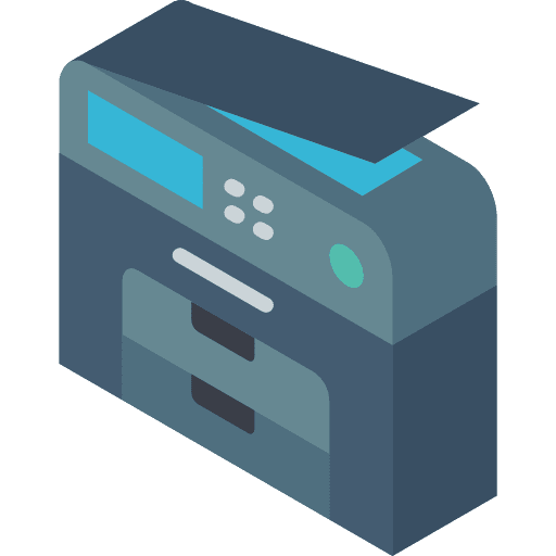 Copy machine photocopying copy machine technology icon