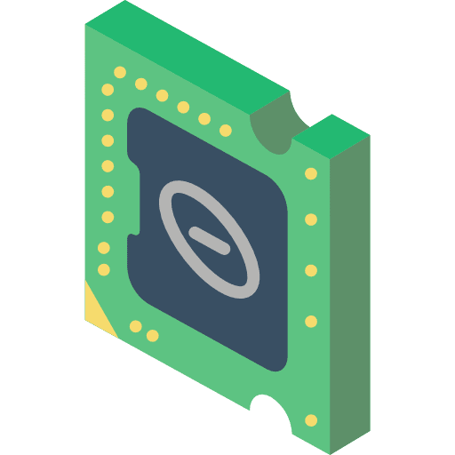 Cpu electronic electronics chip icon