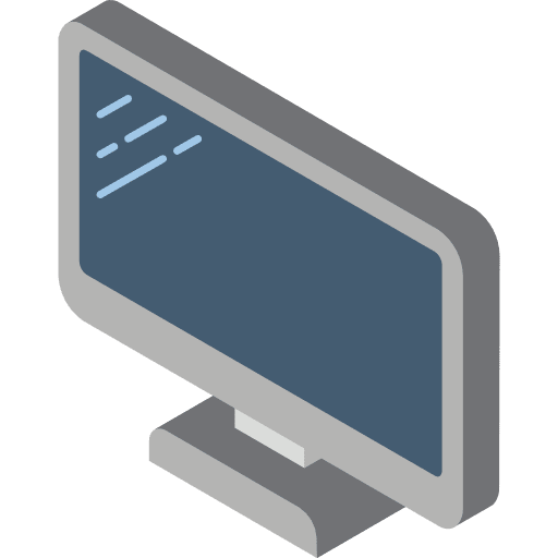 Monitor television technology electronics icon