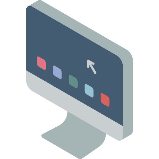 Monitor tv television technology icon