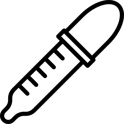 Dropper healthcare and medical tools and utensils medical icon