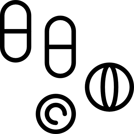 Medicine healthcare and medical drug tablet icon