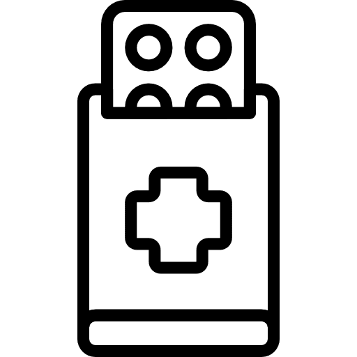 Medicine tablet pharmacy pills icon