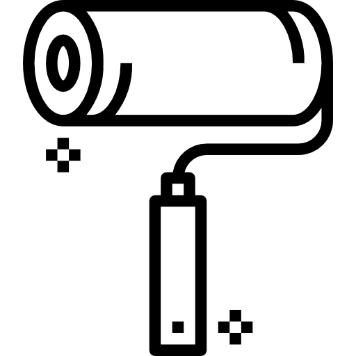 Roller miscellaneous improvement home repair icon