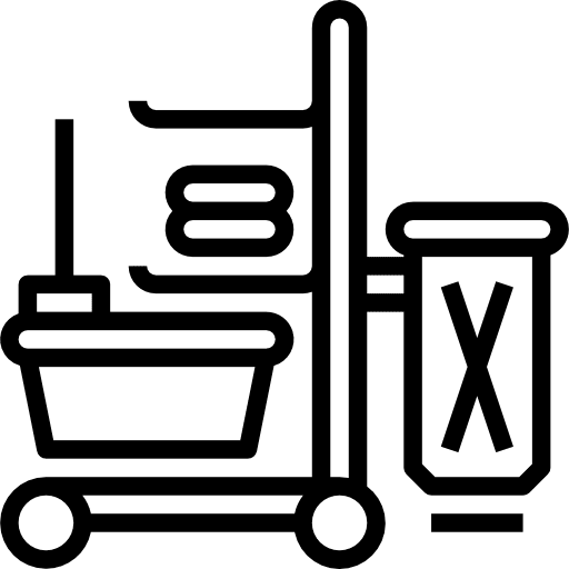 Cleaning cleaning cart trolley icon