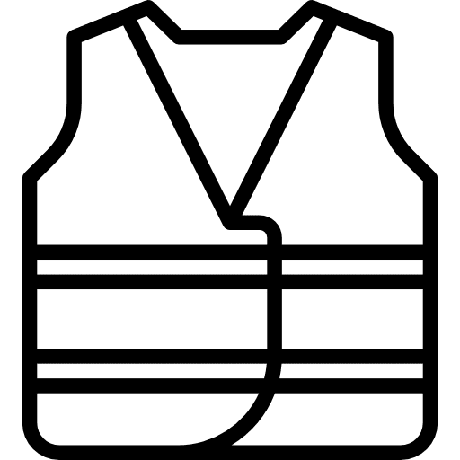 Vest worker mechanic vest icon