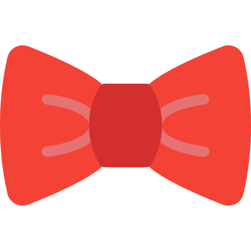 Bow tie fashion bow groom icon