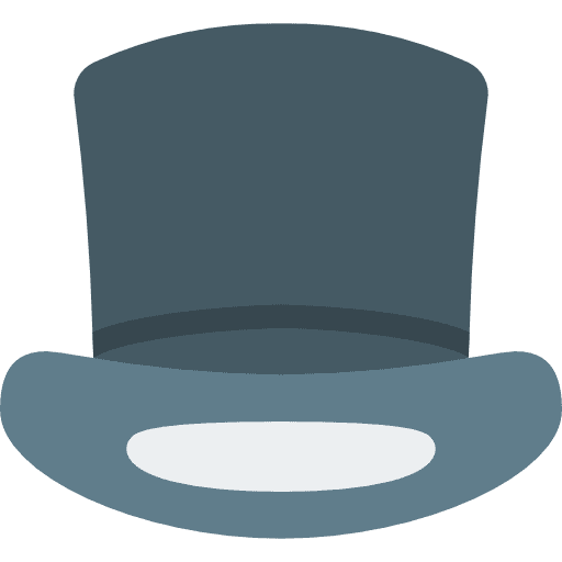 Hat elegant masculine hats icon
