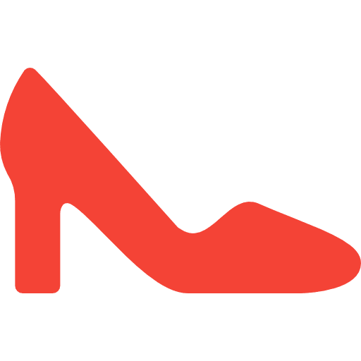 Heels shoe women footwear icon