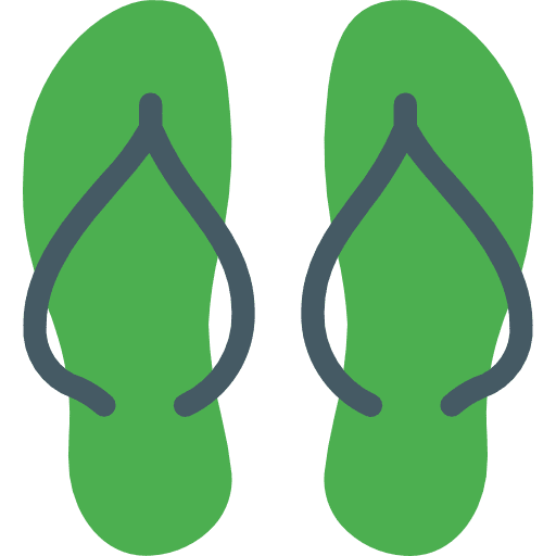 Slippers flip flops fashion shoes icon