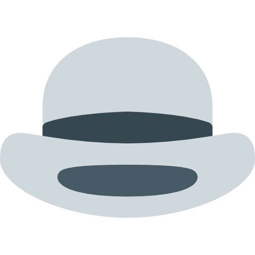 Bowler hat hats bowler hat masculine icon