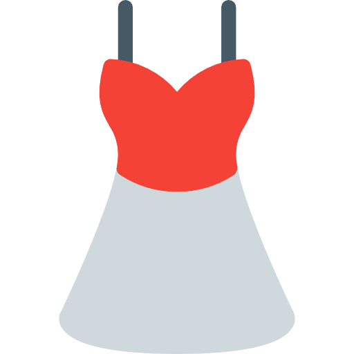 Dress clothing garment elegant icon