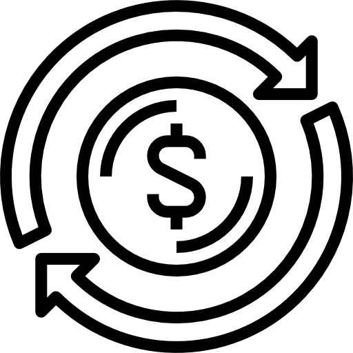 Dollar bus currency commerce icon