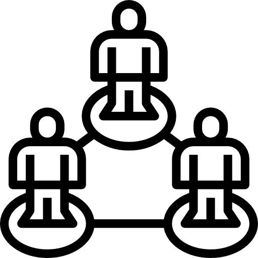 Network partnership partner group icon