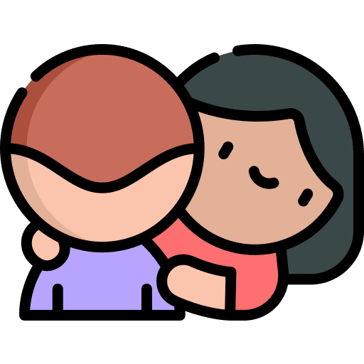 Hug friends reconciliation hugging icon
