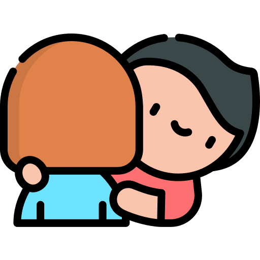 Hug friendship friends reconciliation icon