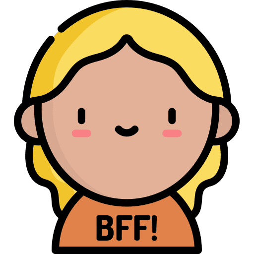 Friend person user besties icon