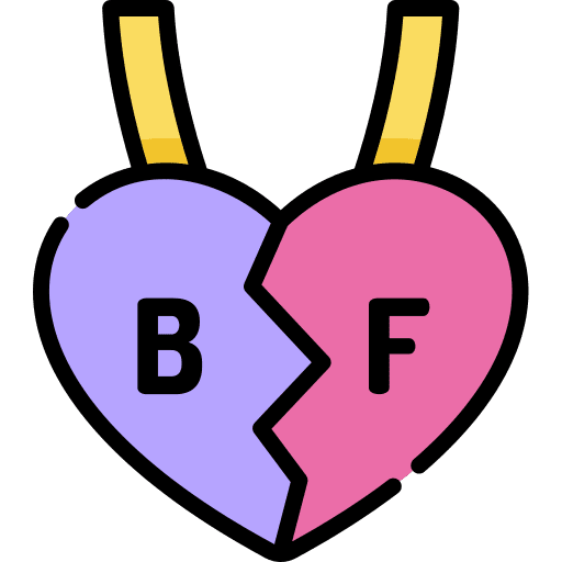 Necklace best friends necklace connecting icon