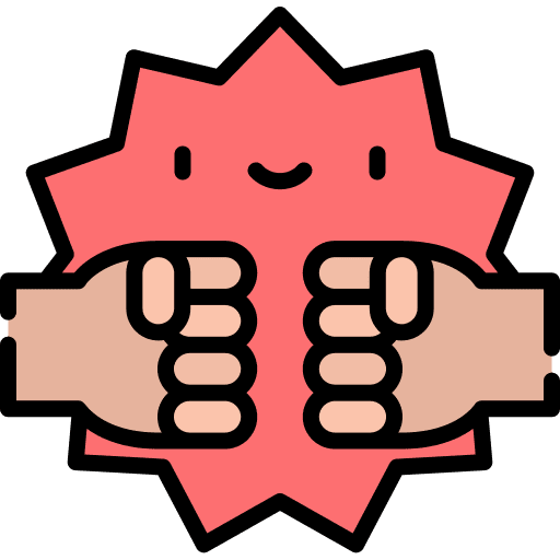 Fist bump fist greeting icon