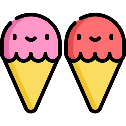 Ice cream frozen cold food and restaurant icon